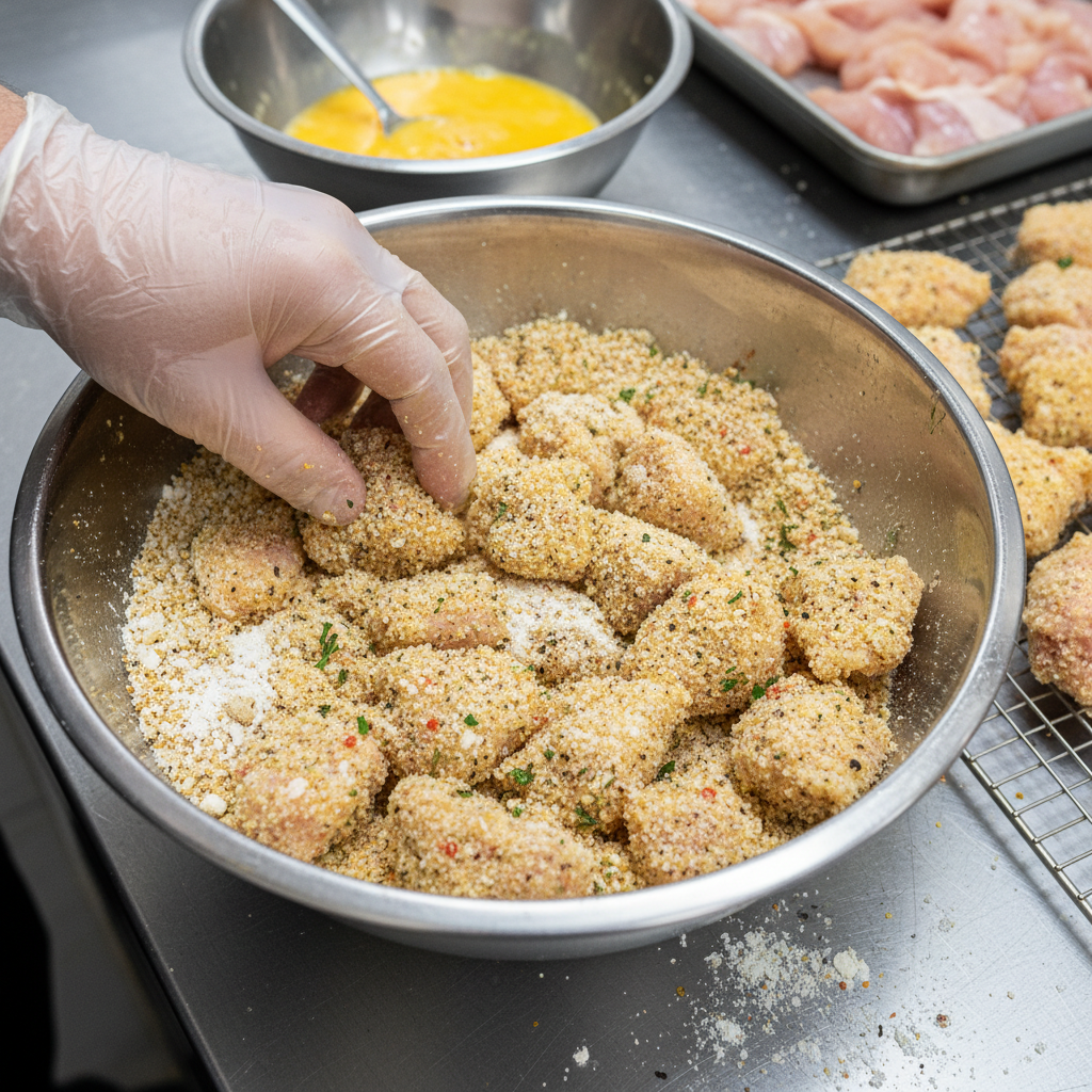 Step-by-step instructions for Bang Bang Chicken