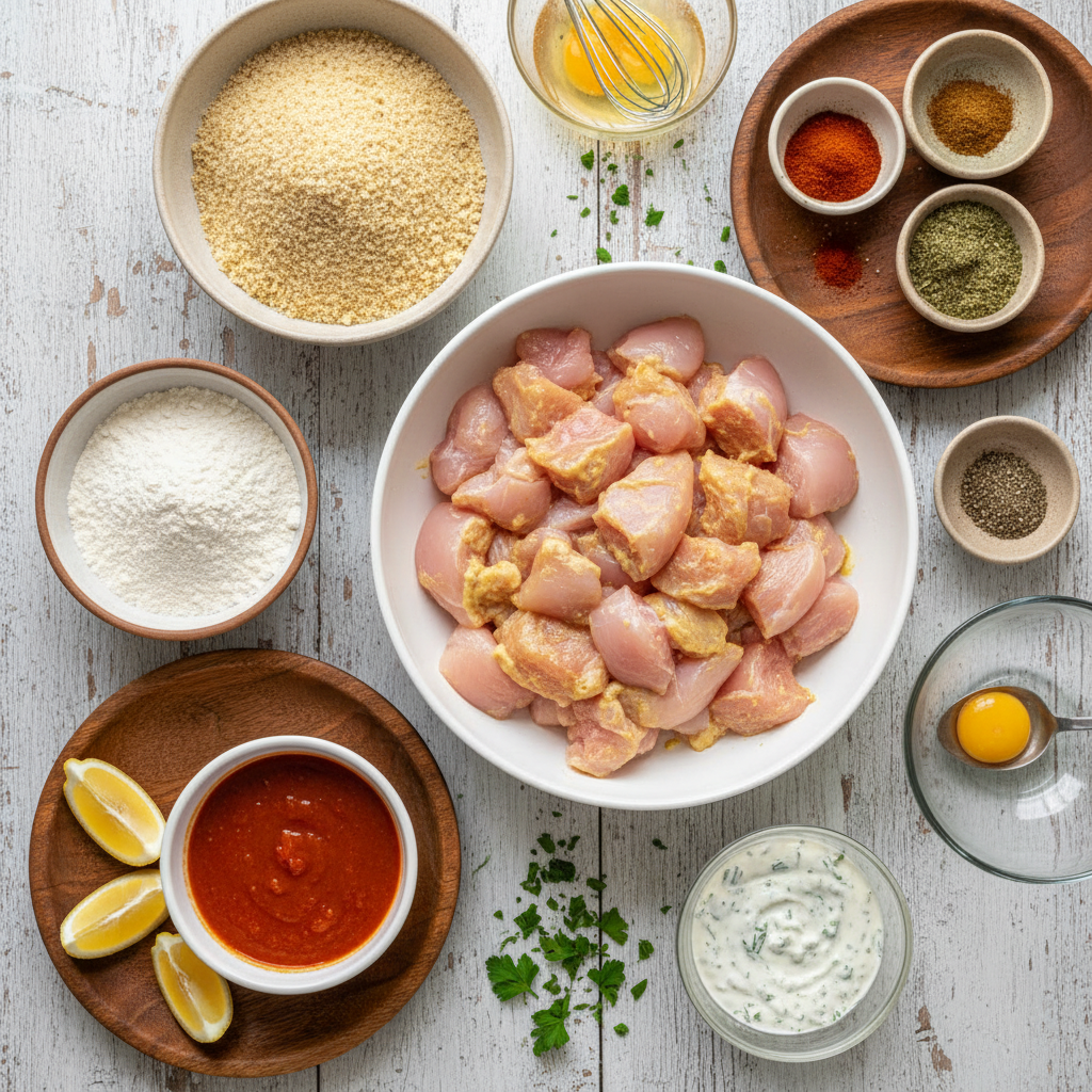 Ingredients for Bang Bang Chicken