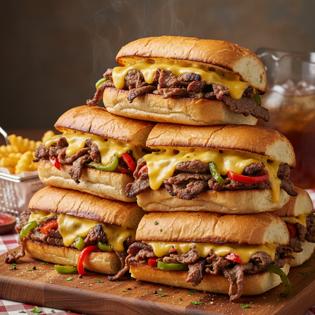 Cheesesteak ingredients and preparation