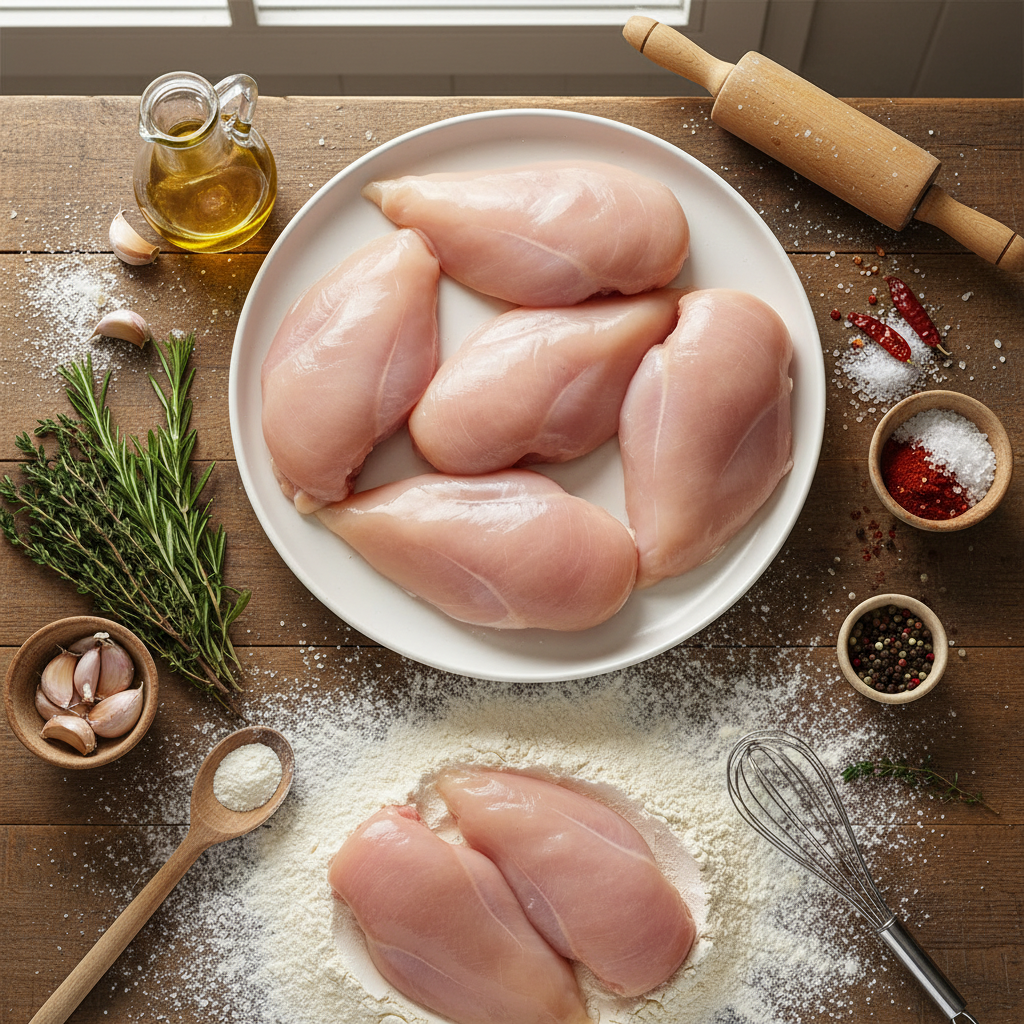 Ingredients for Chicken and Gravy