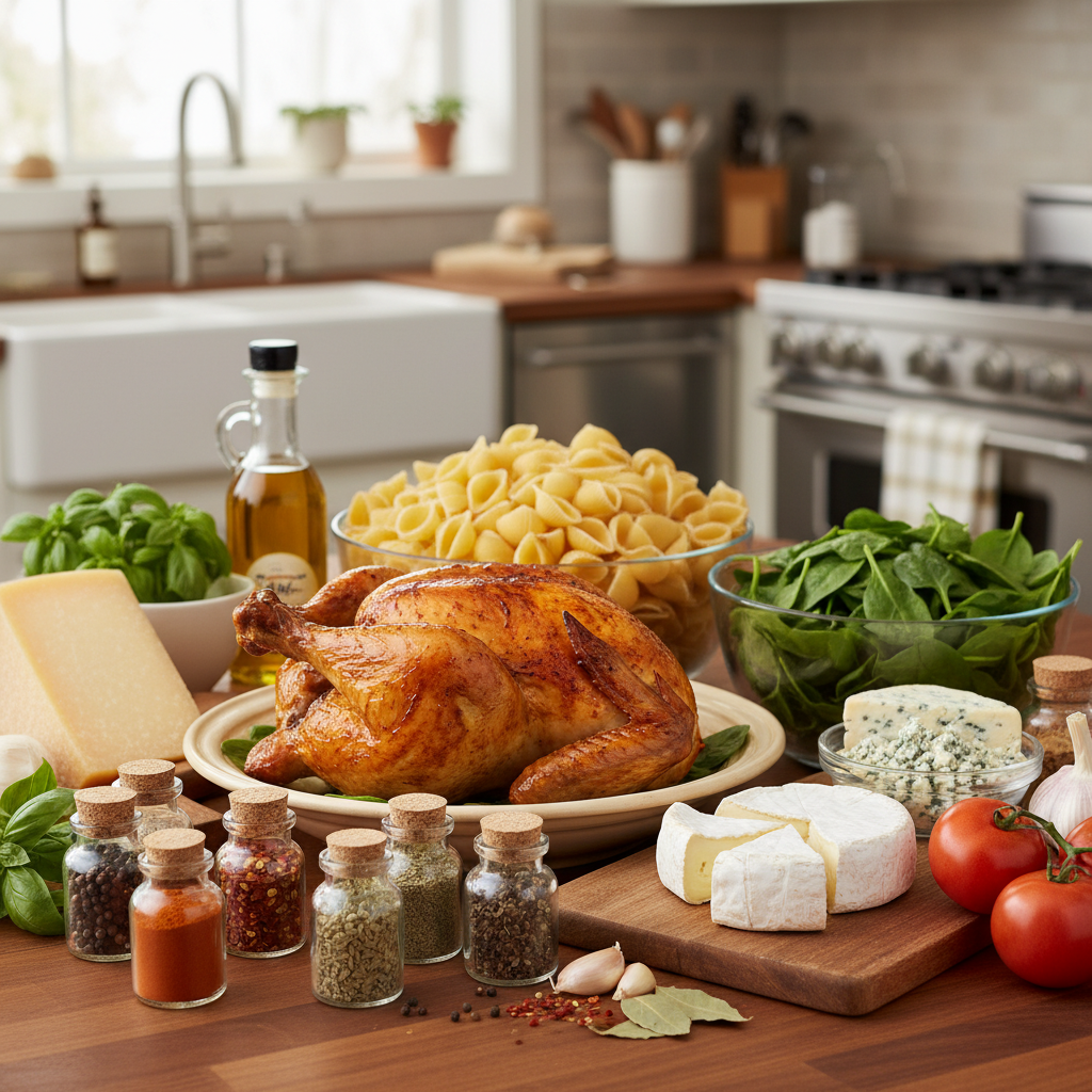 Ingredients for the meals