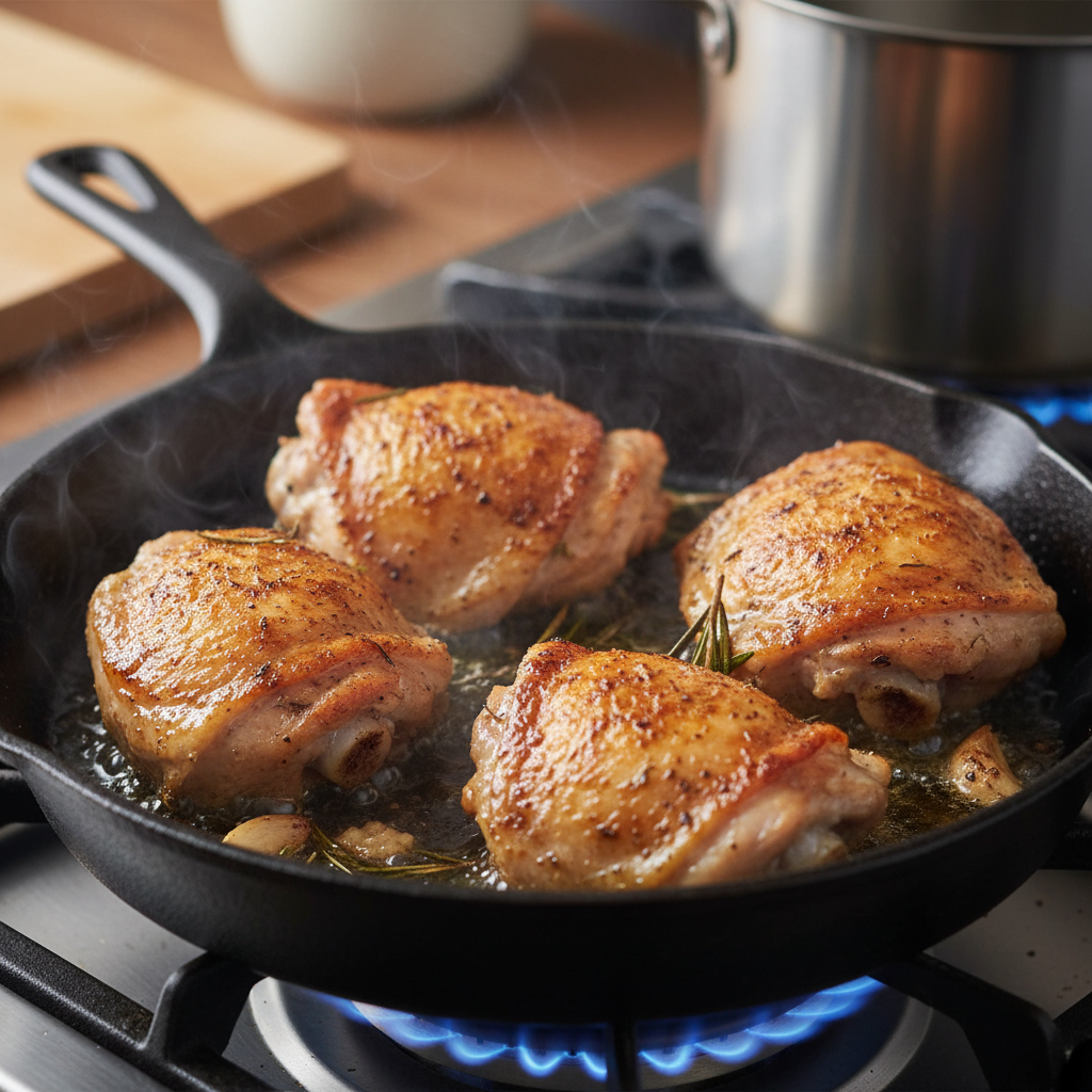 Instructions for Creamy Garlic Baked Chicken