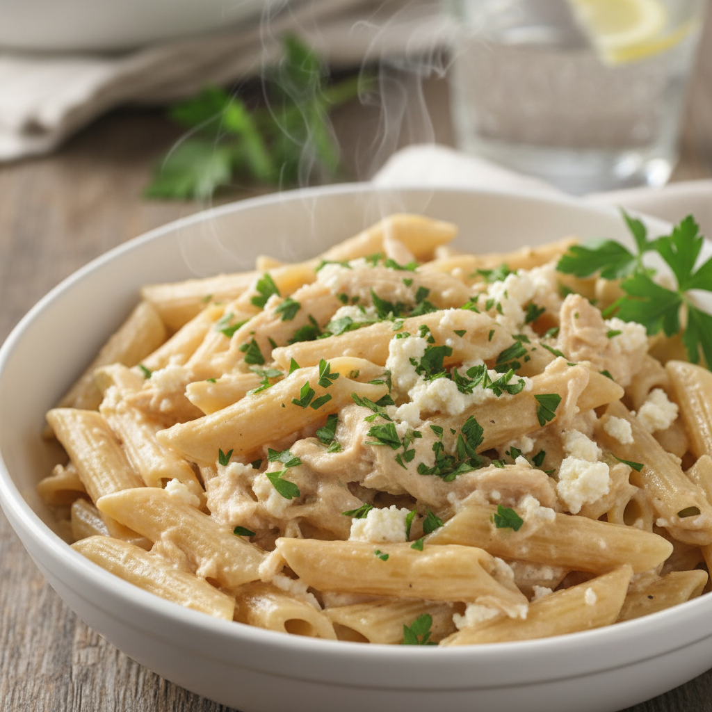 Creamy ricotta chicken pasta