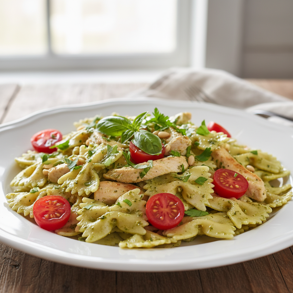 Cooking Tips for Chicken Pestoed Bowtie Pasta