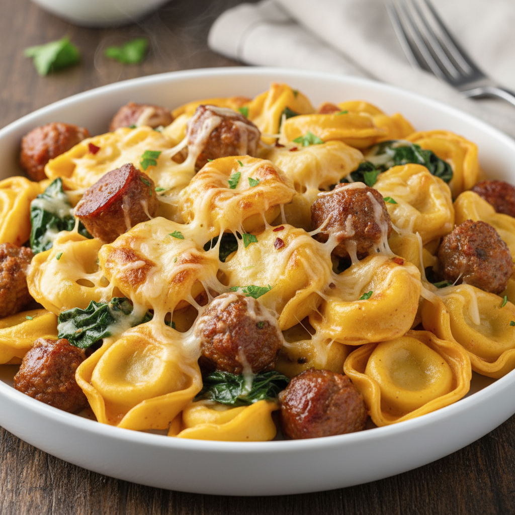 Cooking tips for cheesy sausage and tortellini