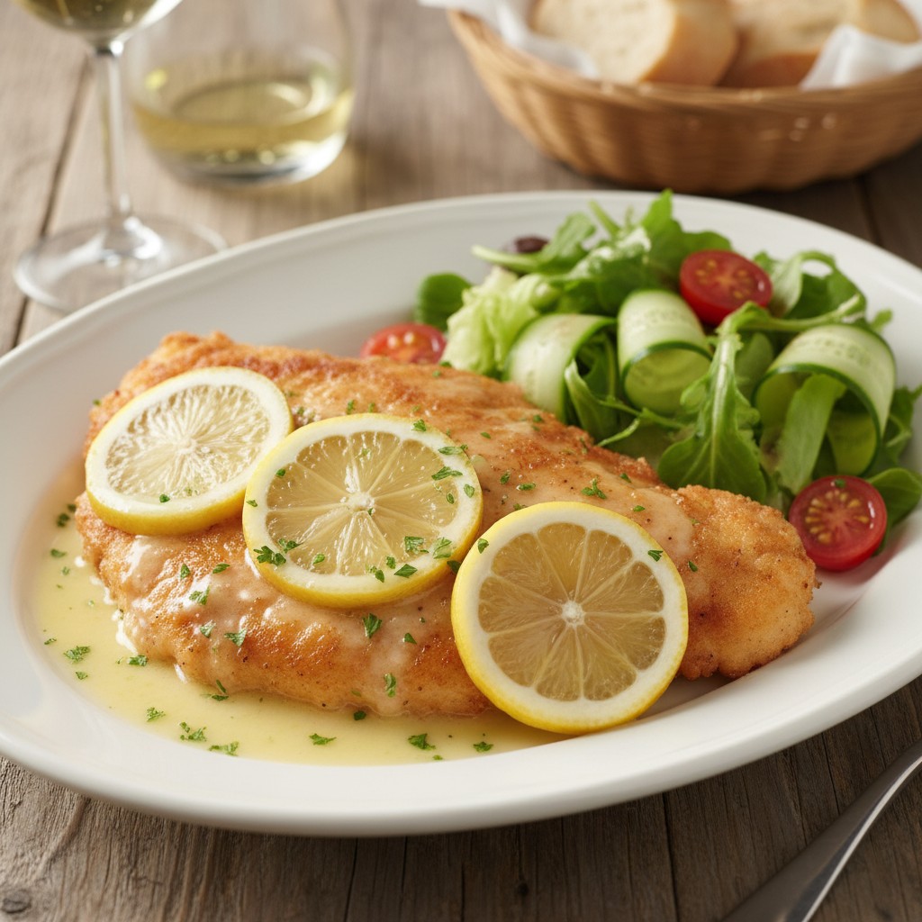 Cooking chicken franchisee in pan