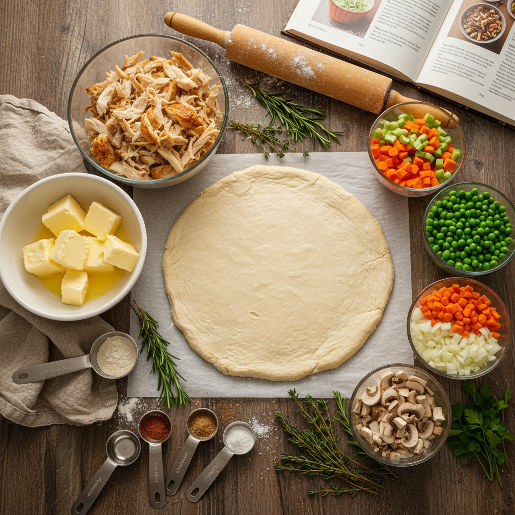 Ingredients for Chicken Pop Pie