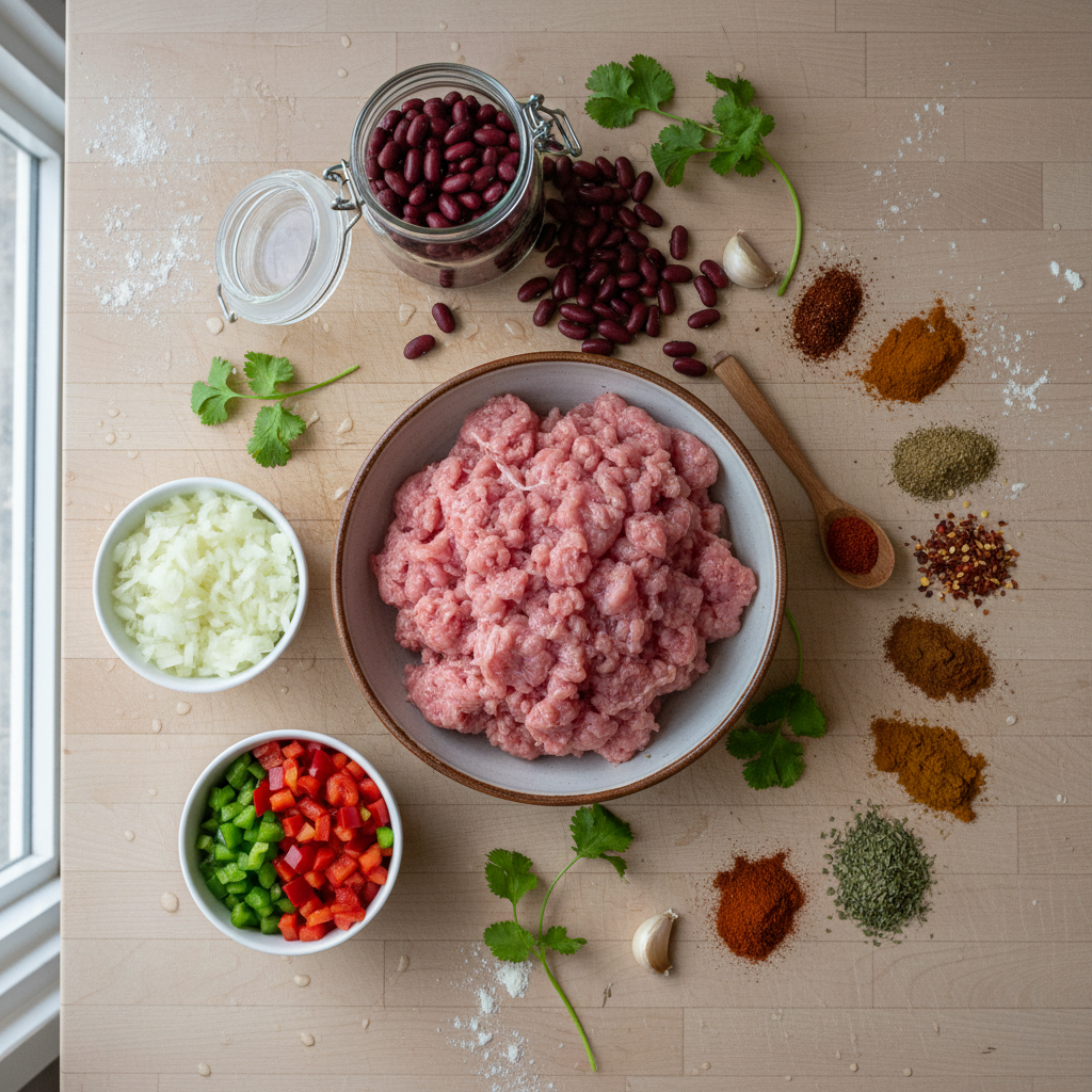 Ingredients for Turkey Chili