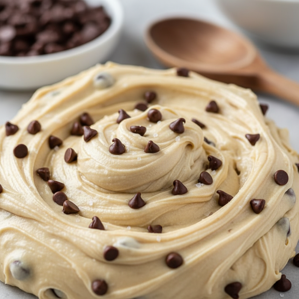 Eggless cookie dough preparation