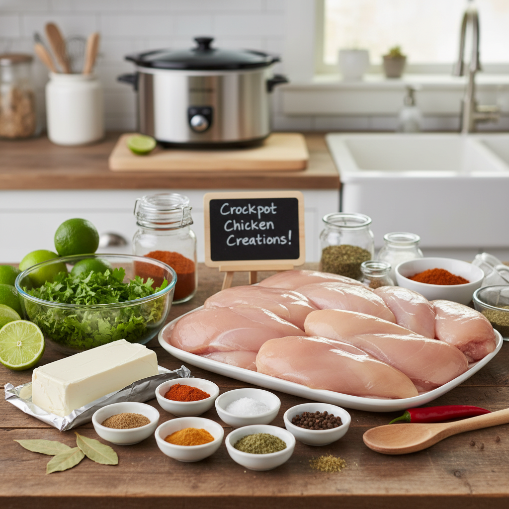Ingredients for Crockpot Chicken Recipes