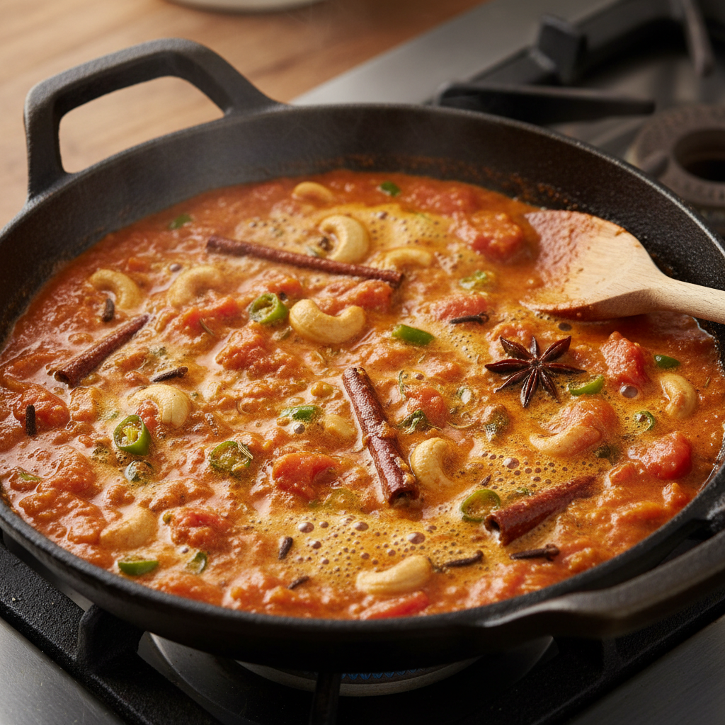 Instructions for Butter Chicken