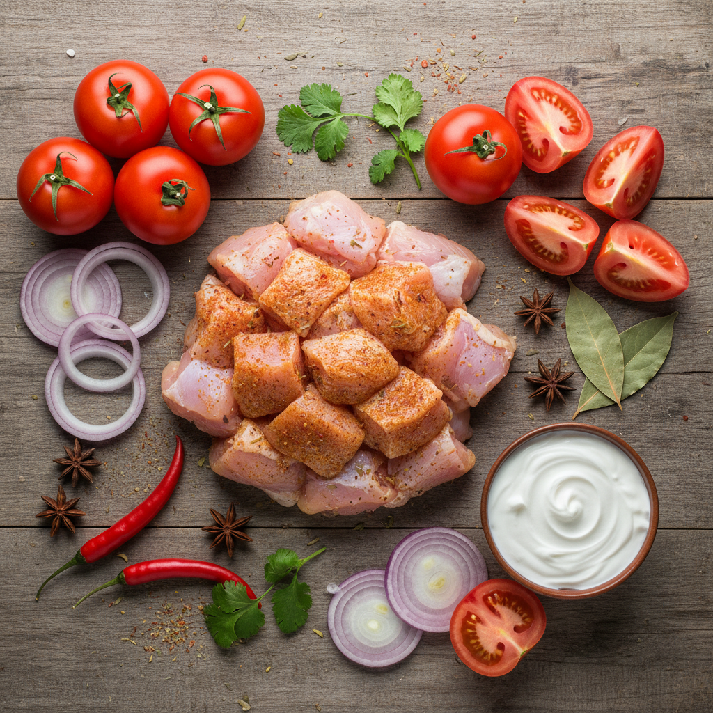 Ingredients for Butter Chicken