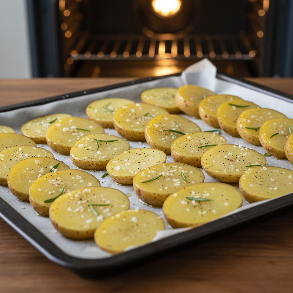 Instructions for Crispy Hasselbap Potatoes