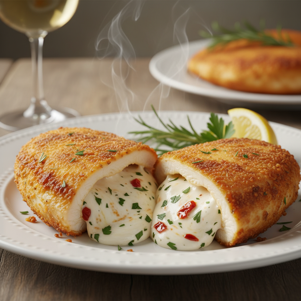 Delicious stuffed chicken breast