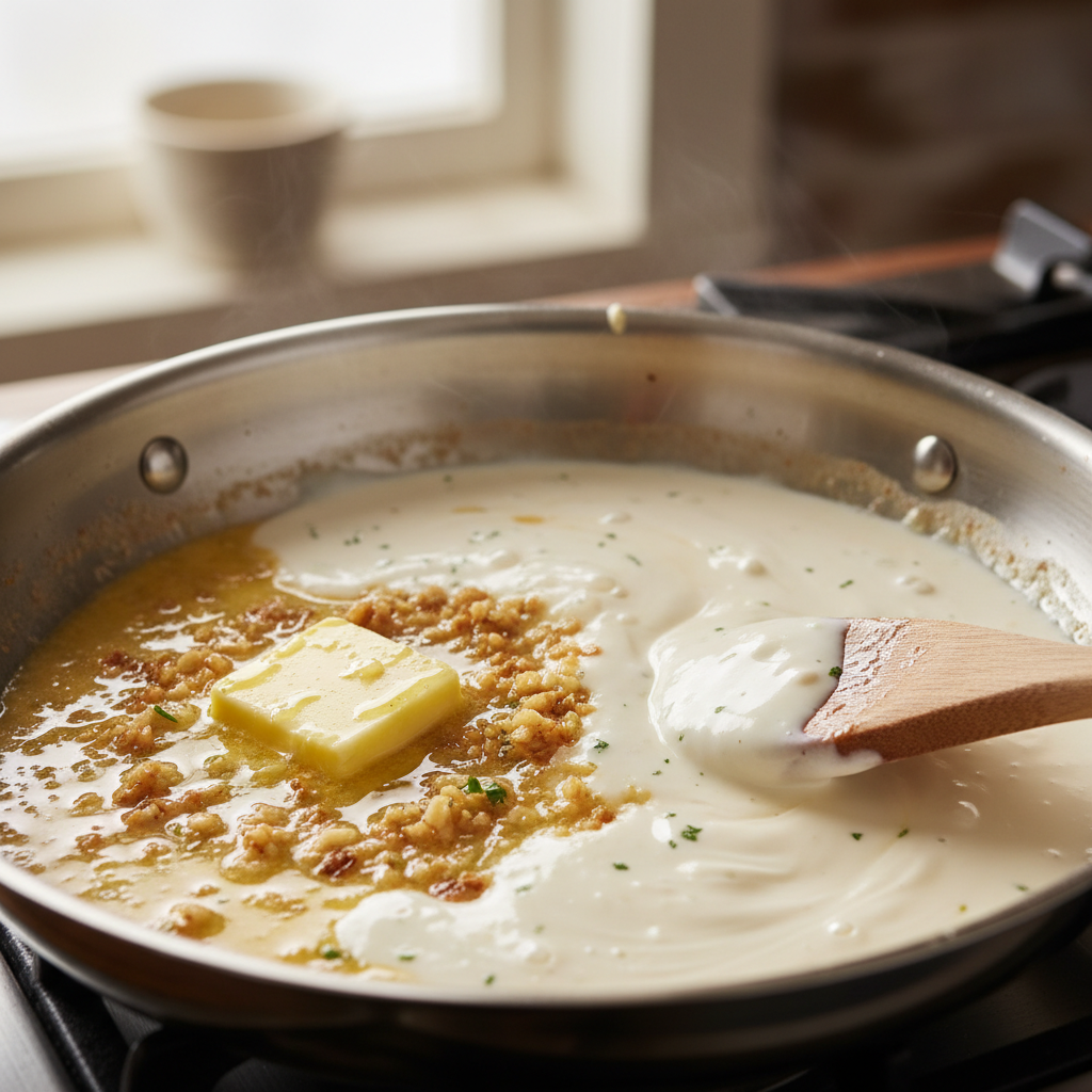 Instructions to Make Chicken Alfredo
