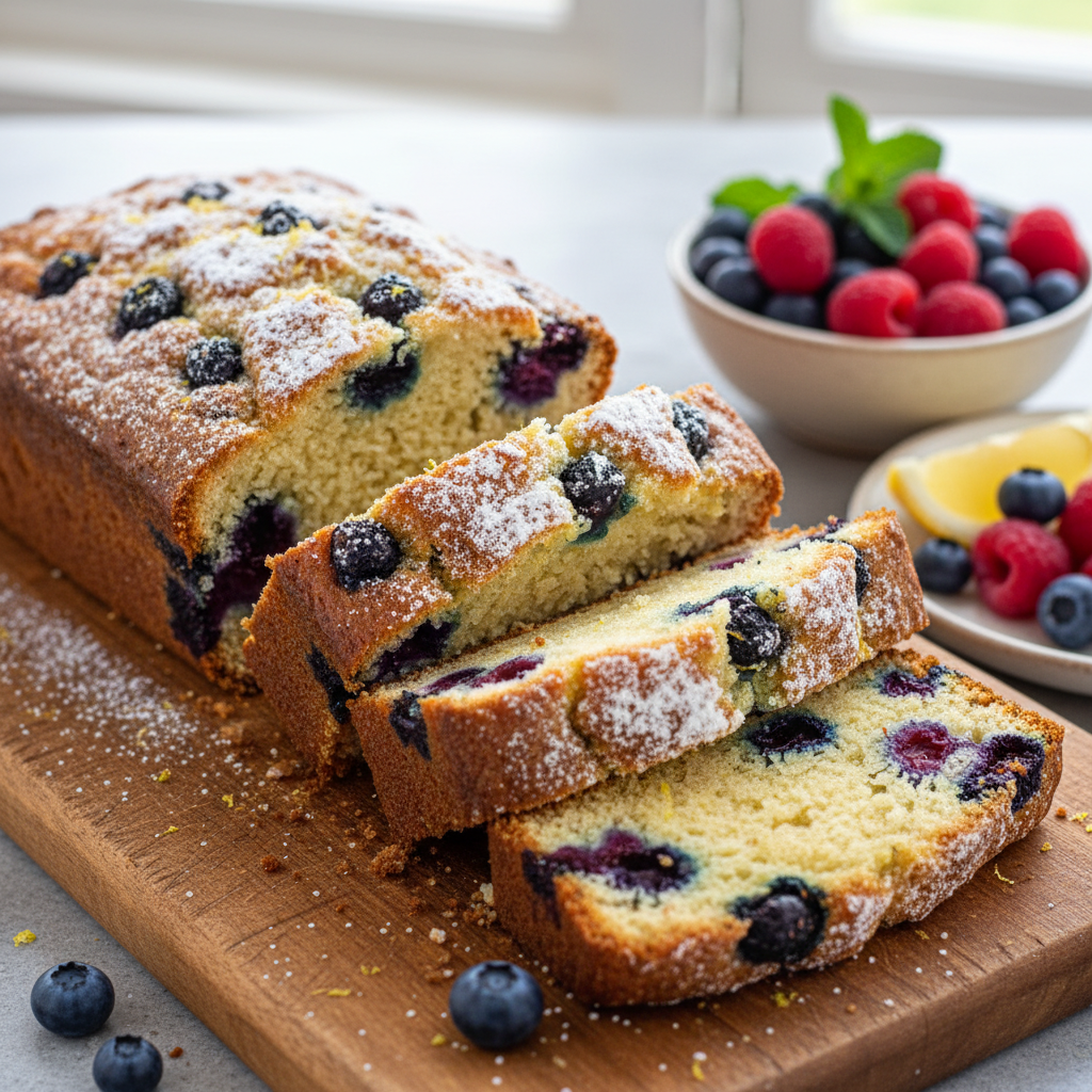 Lemon berry buttermilk loaf