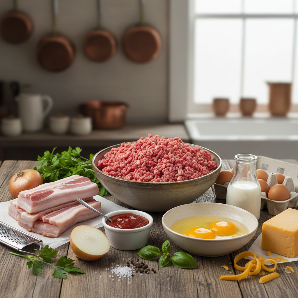 Bacon cheeseburger casserole served