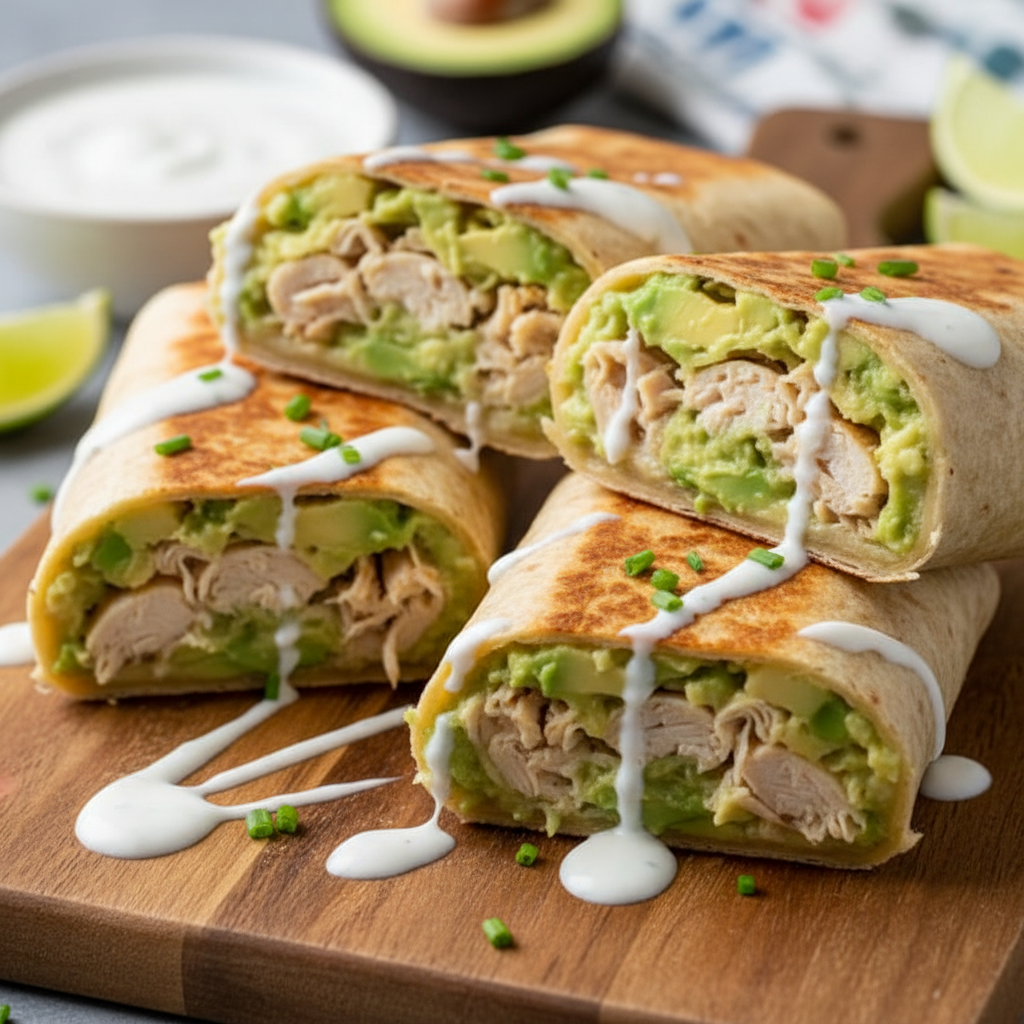 Cooking tips for chicken avocado wraps