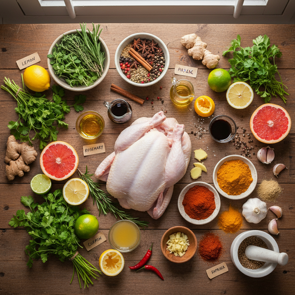 Ingredients for Chicken Marinades