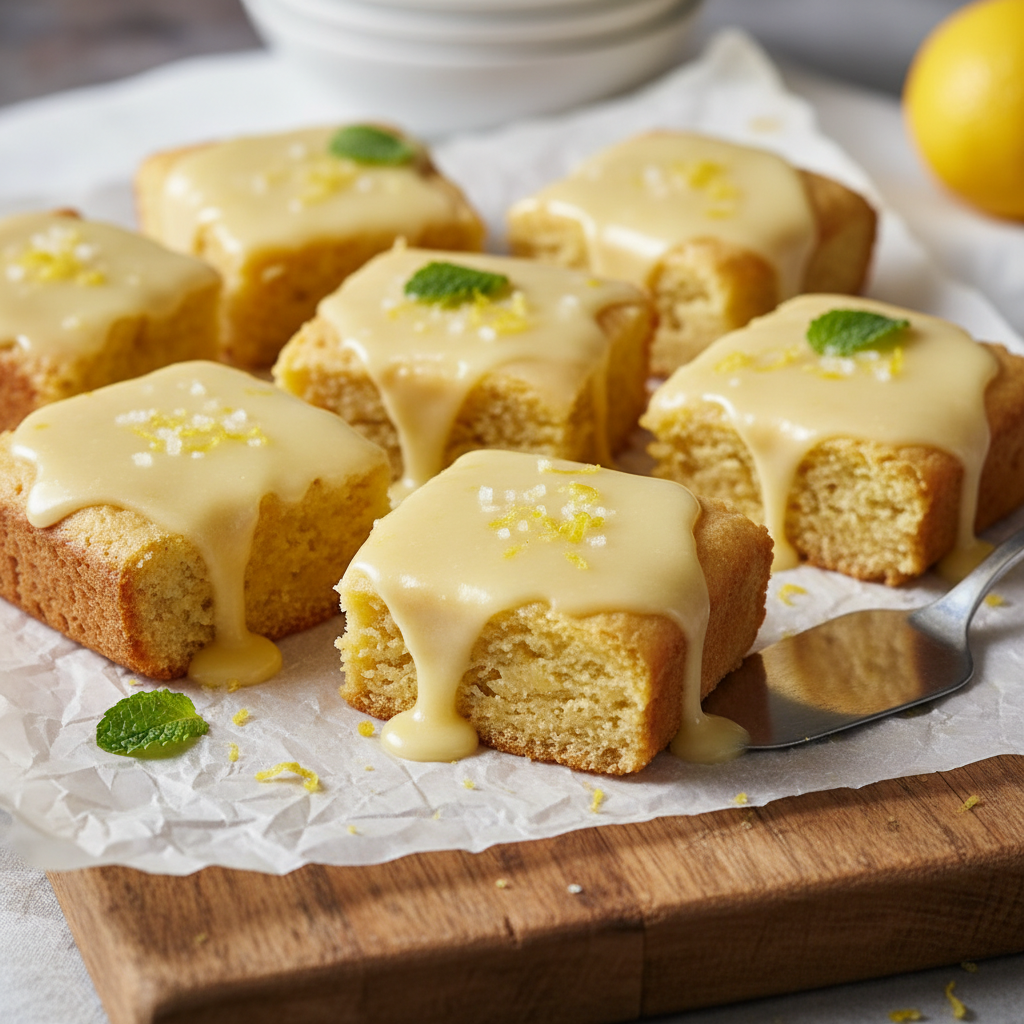 Step-by-step instructions for lemon brownies