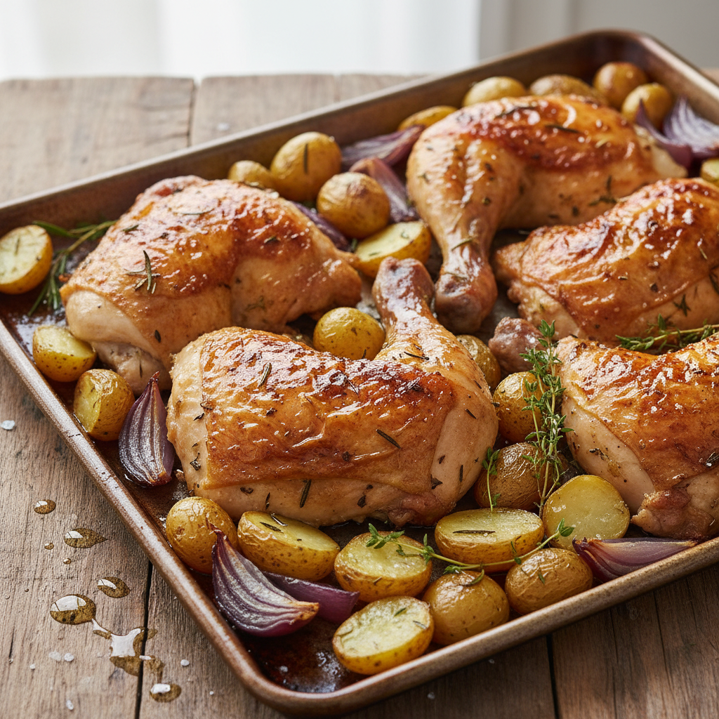 One Pan Chicken and Potatoes Overview