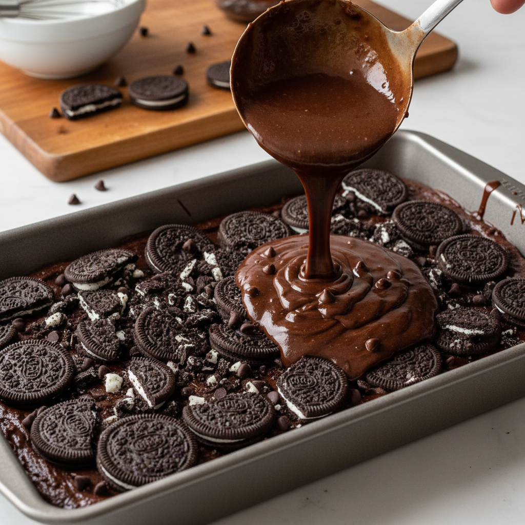 Instructions for Making Oreo Brownies