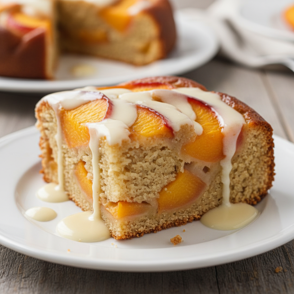 Why You'll Love This Peaches and Vanilla Upside Down Bun Cake