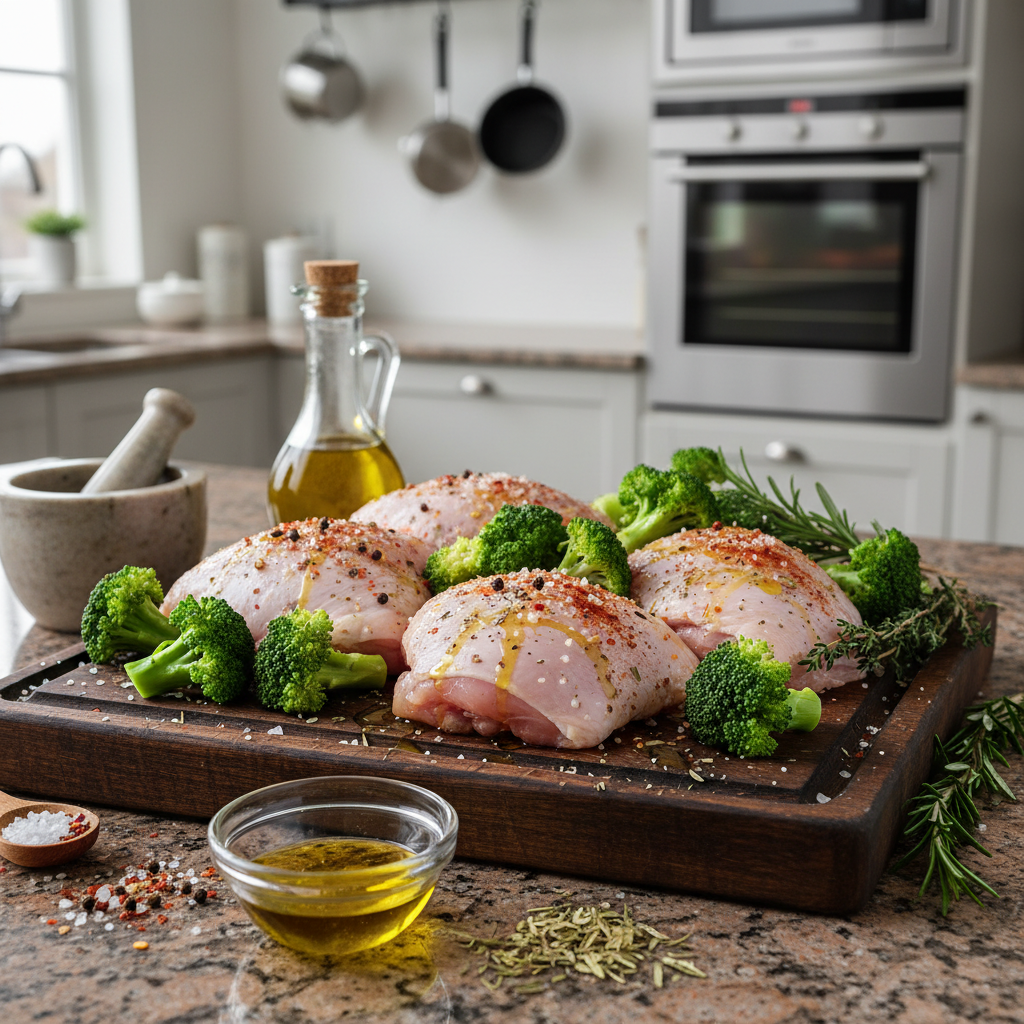 Ingredients for Chicken and Broccoli