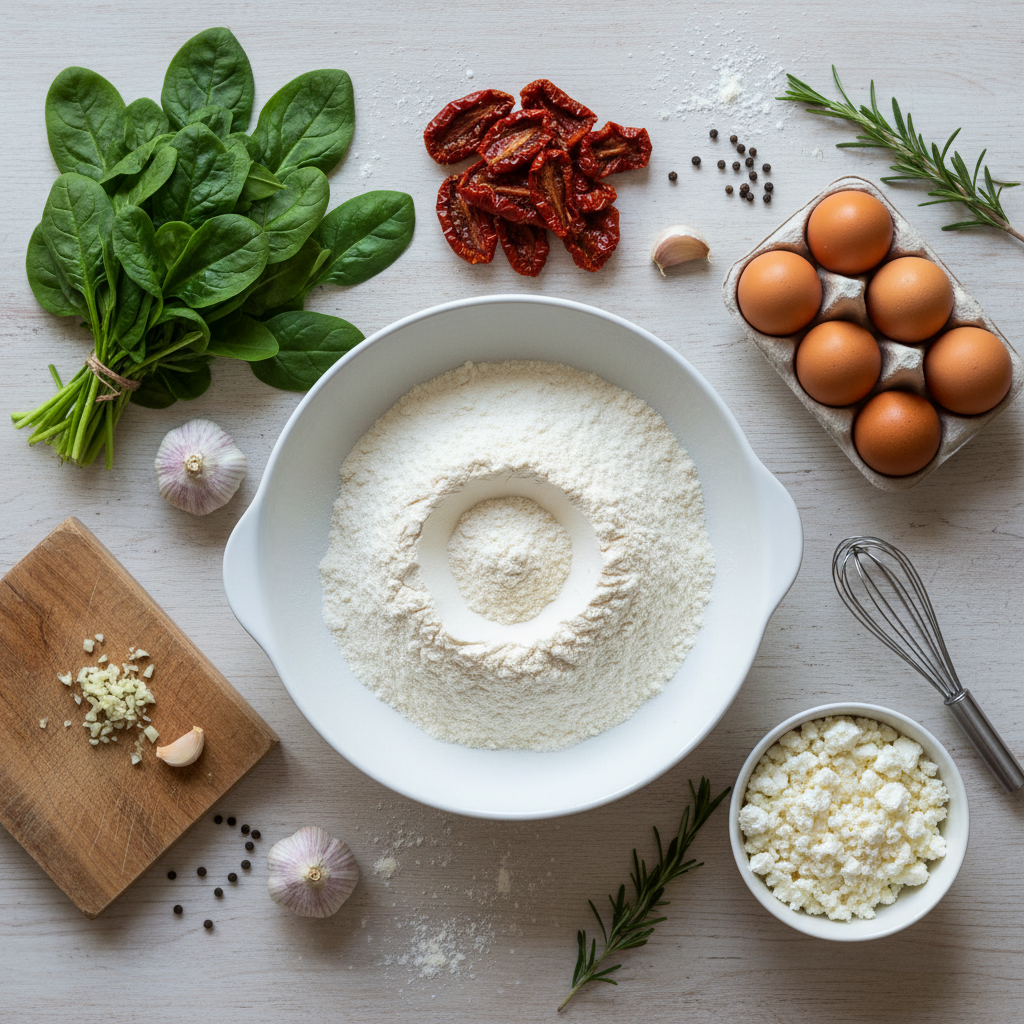 savory muffin ingredients list