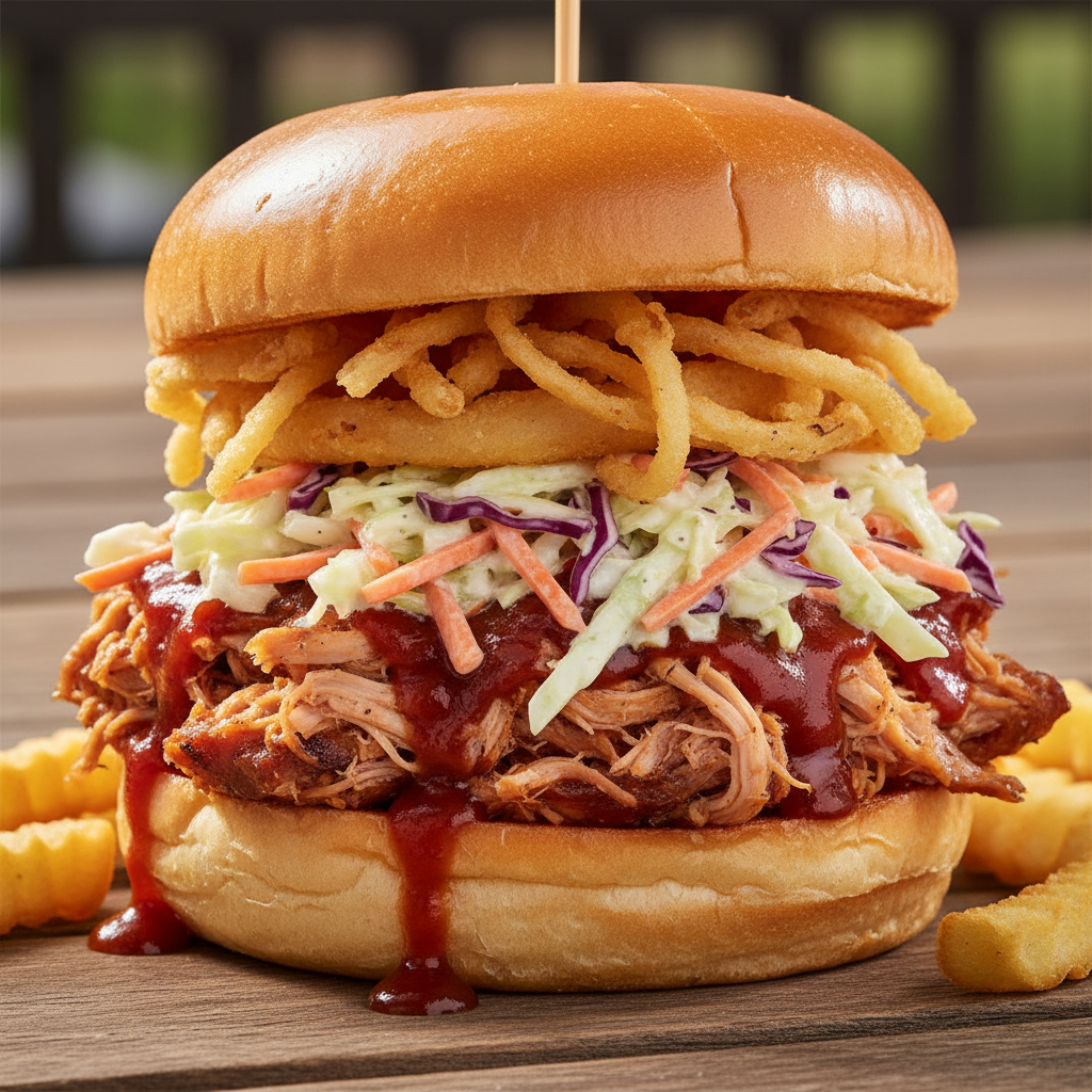 Barbecue Pulled Chicken Cooking Process