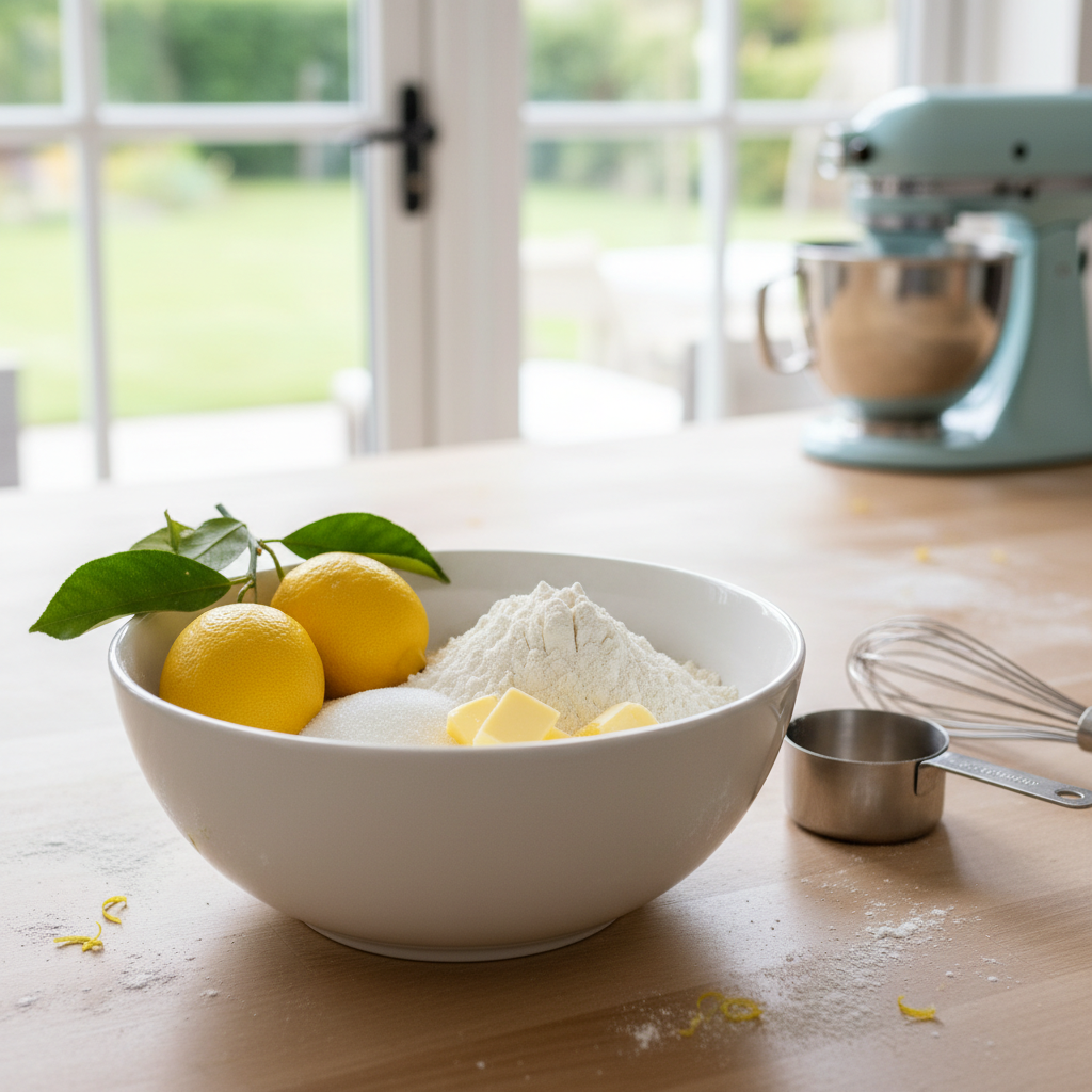 Ingredients for Zingy Lemon Cookies