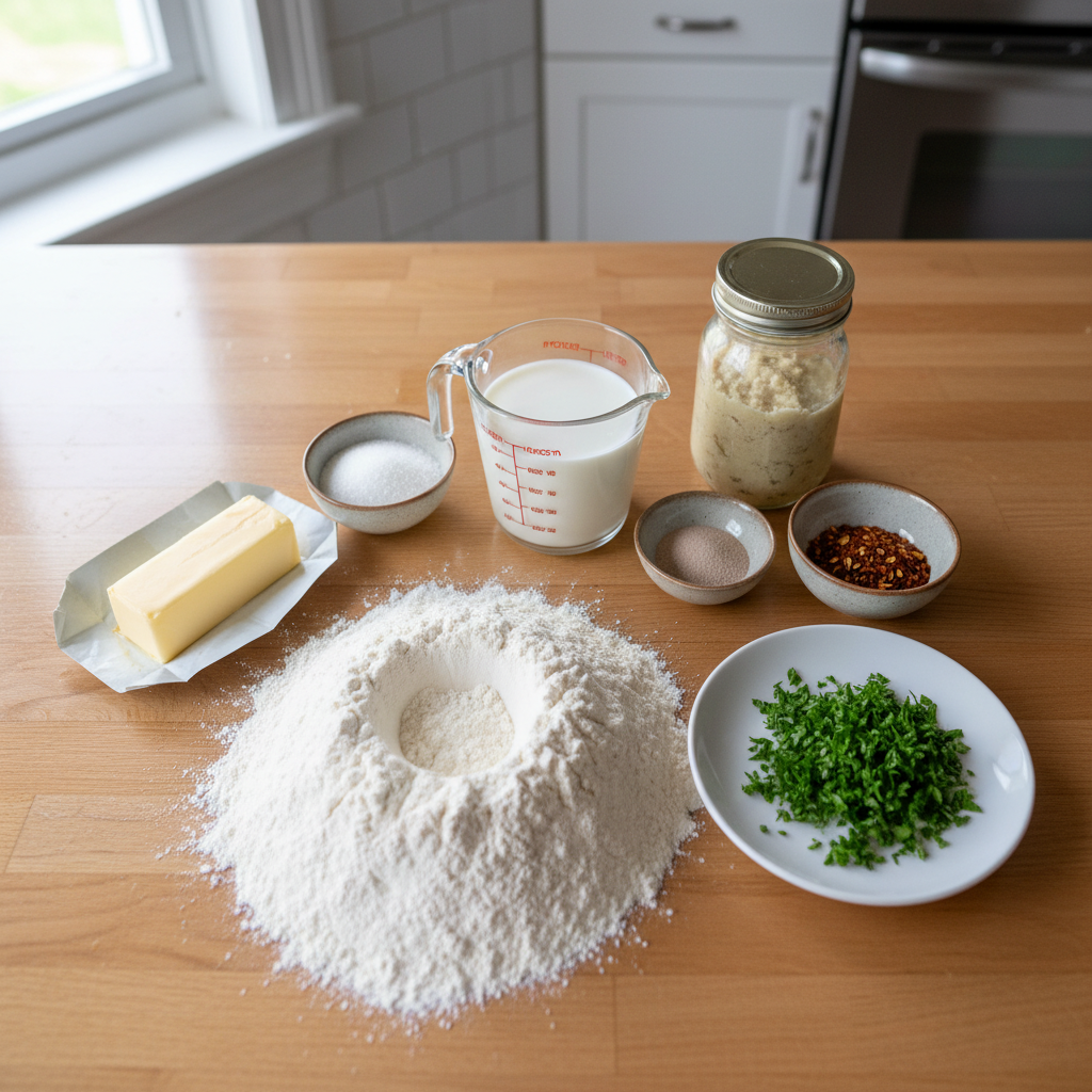 Garlic bread ingredients