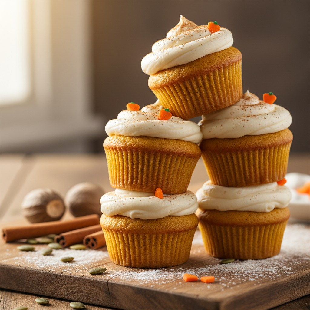 Pumpkin Cupcakes Preparation