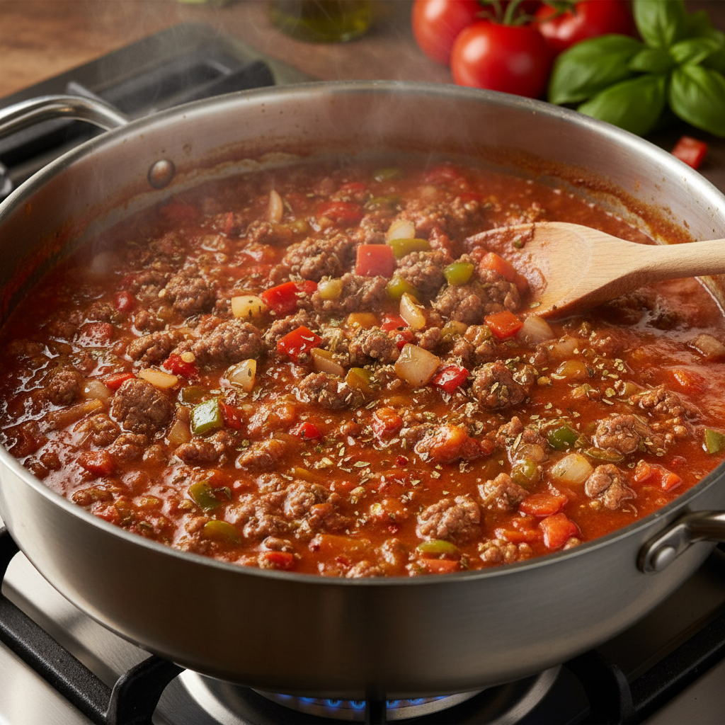 Step by step cooking instructions