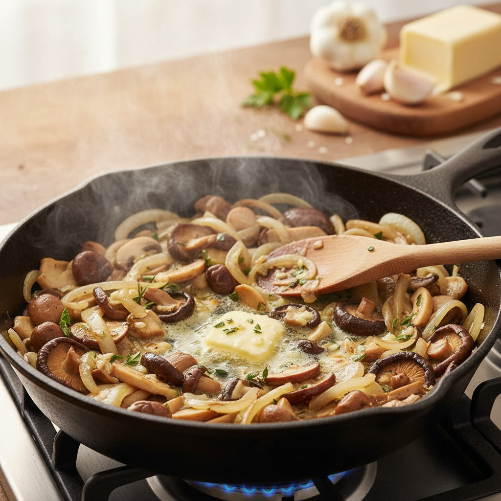 Step by step instructions for stroganoff