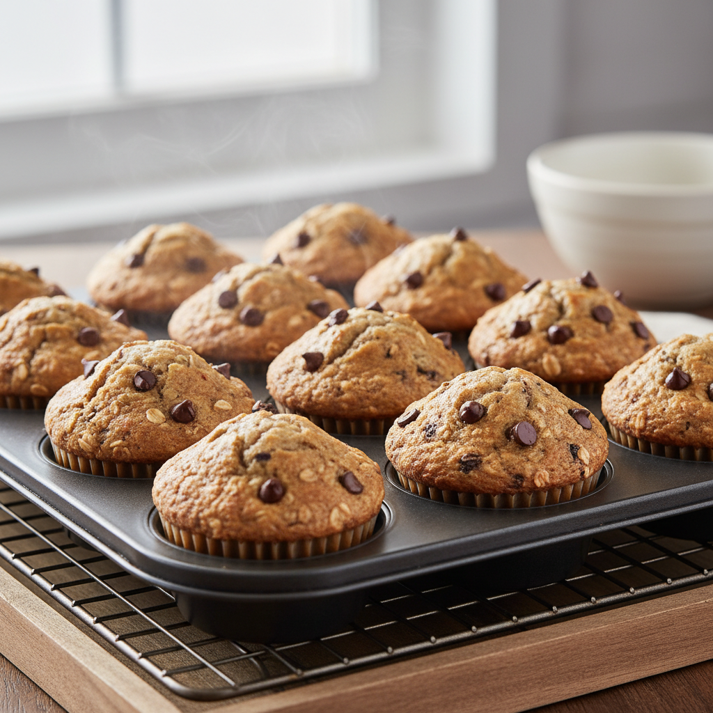 Banana oatmeal muffin cups