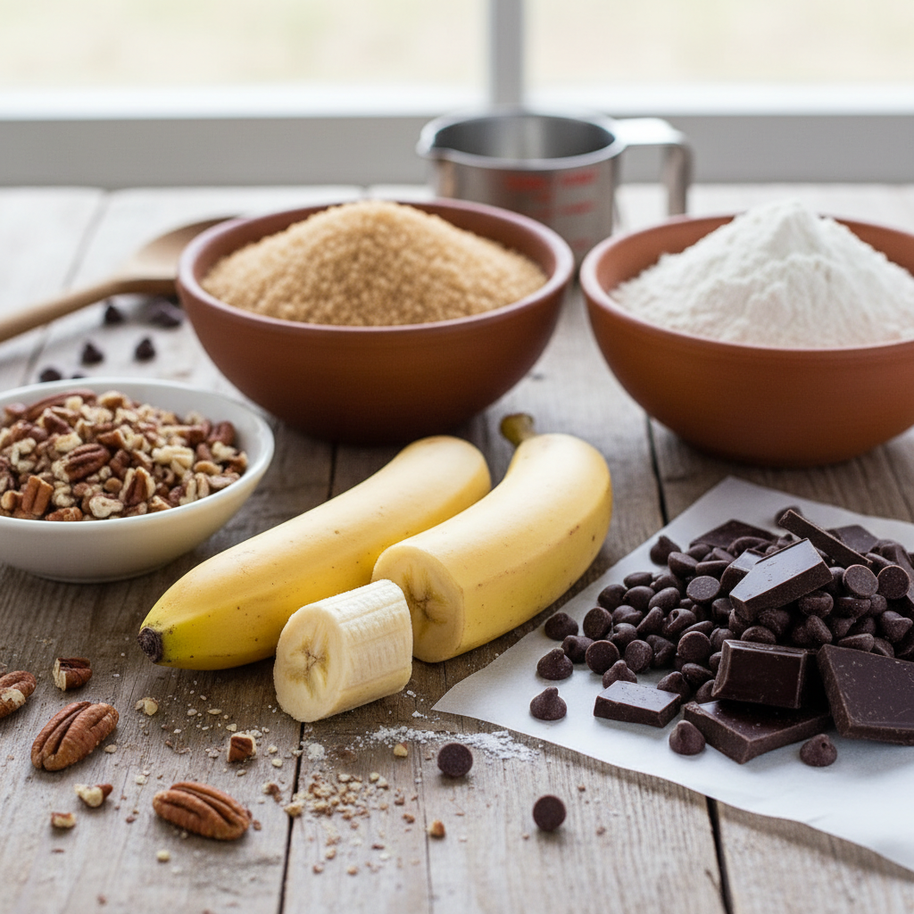 Ingredients for Banana Blondies