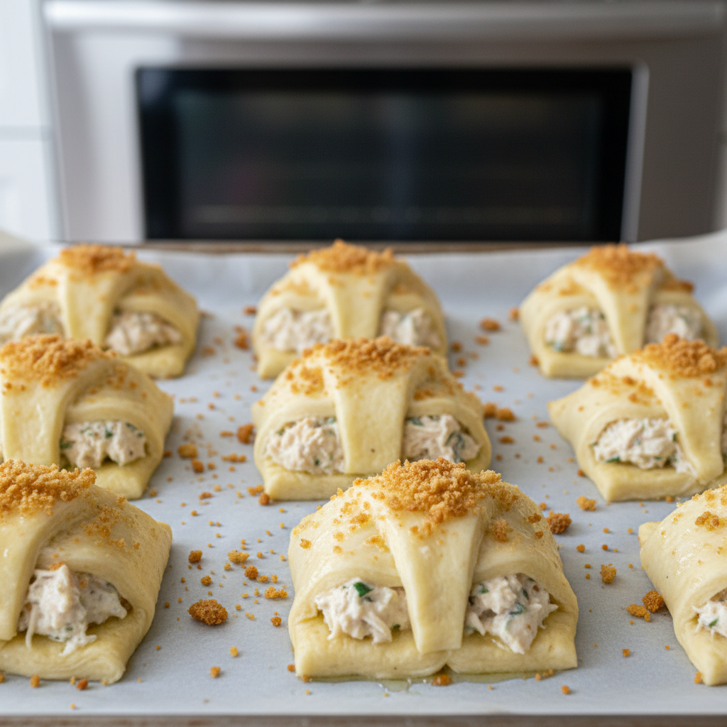 Ingredients for savory crescent chicken squares