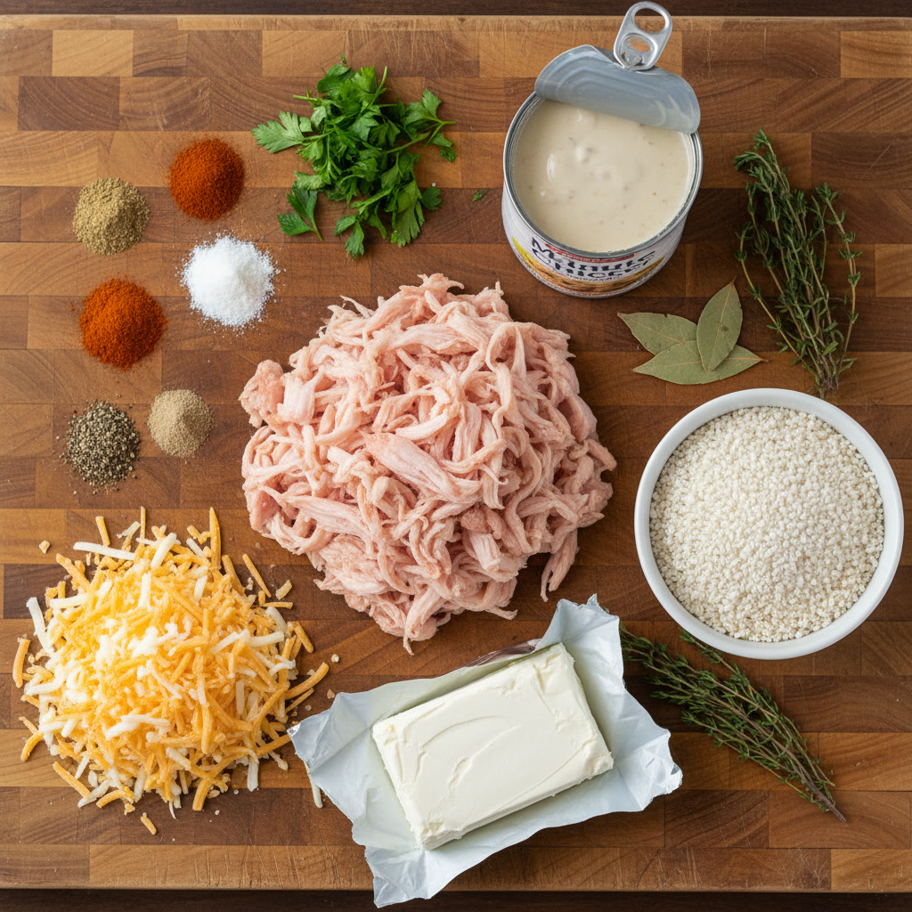 Ingredients for Angel Chicken Rice Casserole