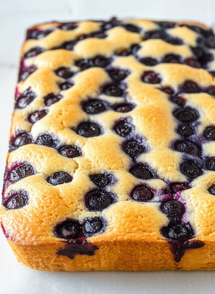 Blueberry Buttermilk Breakfast Cake aroma and serving