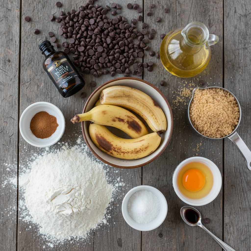 Banana bread cookie ingredients