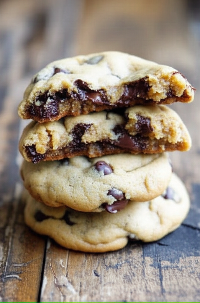 Chocolate Chip Cookies with Banana Bread