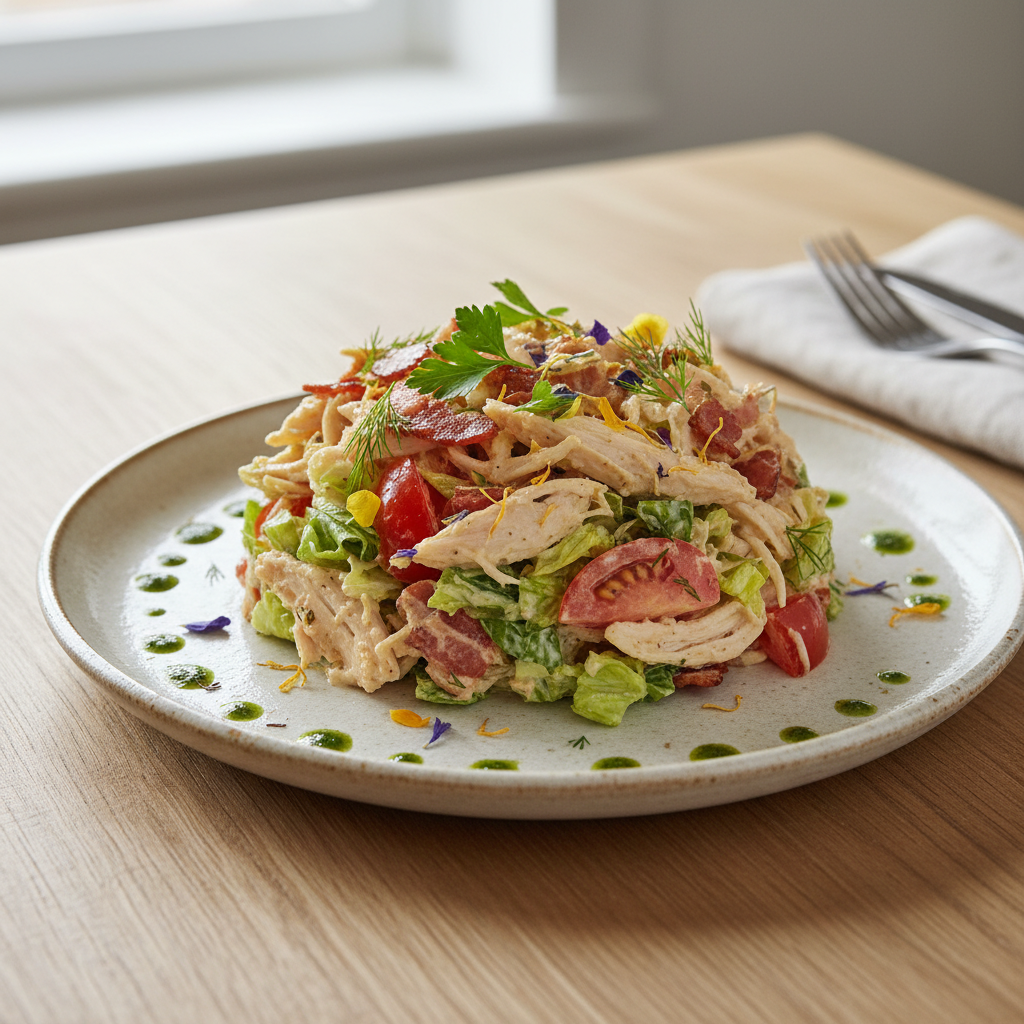 Serving suggestions for BLT chicken salad