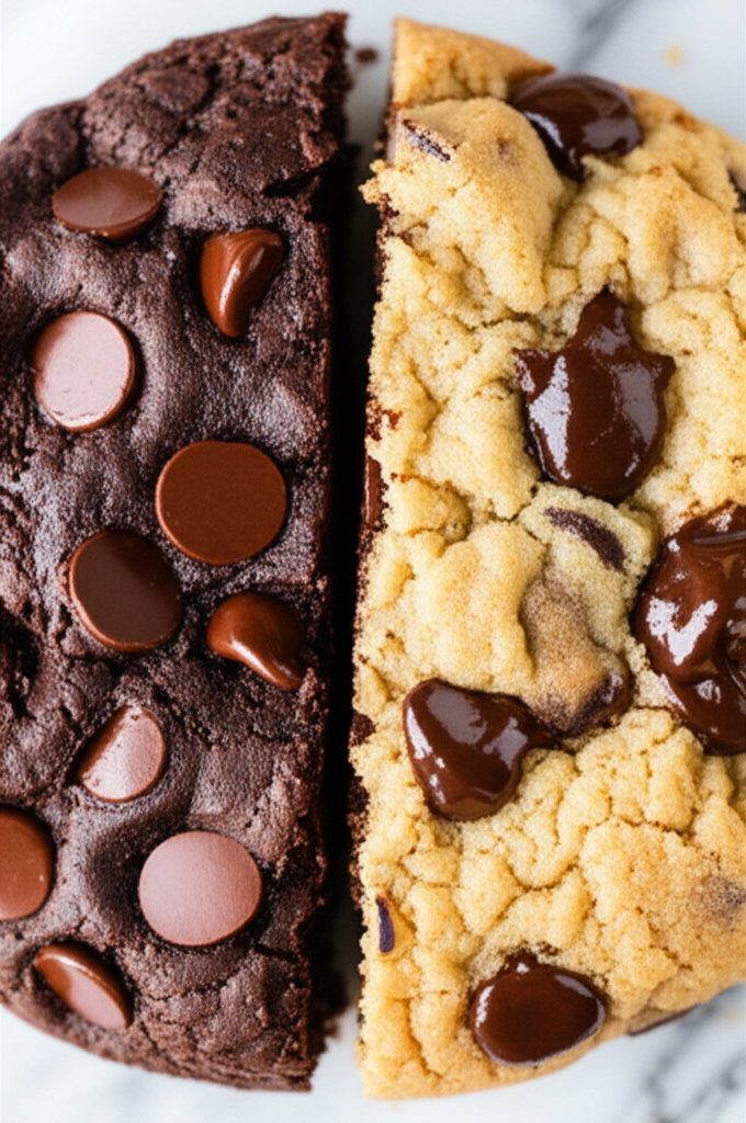 Brookies Cookies on a Plate