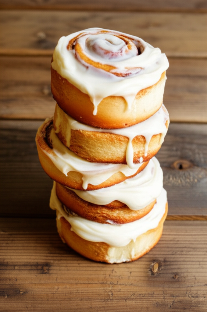 Freshly baked buttermilk cinnamon rolls