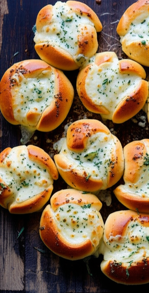 Plate of Cheesy Garlic Crescent Rolls