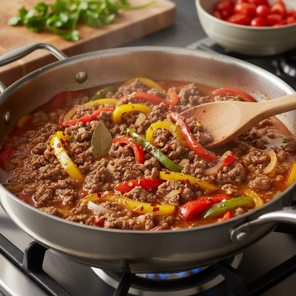 Instructions for making cheesy and crispy beef quesadilla