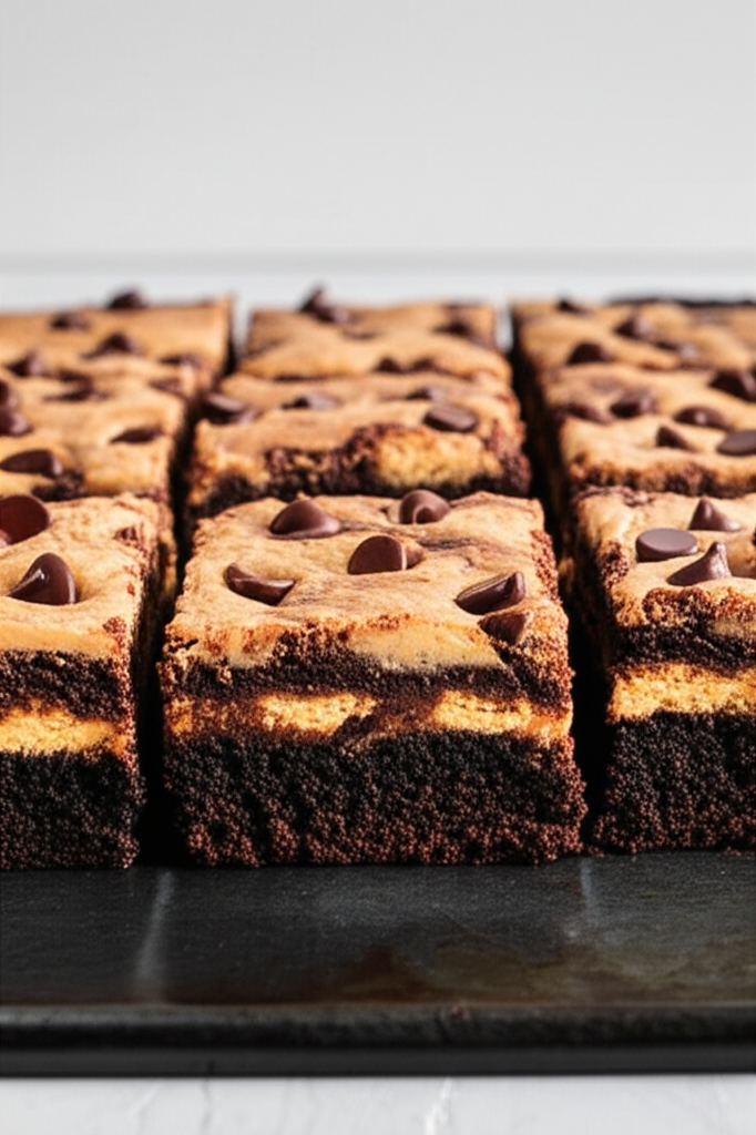 Chocolate Chip Cookie Brownies final dessert