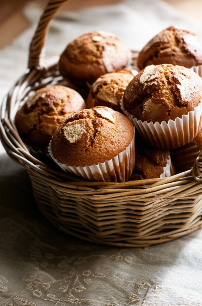 Freshly baked cinnamon buttermilk muffins aroma