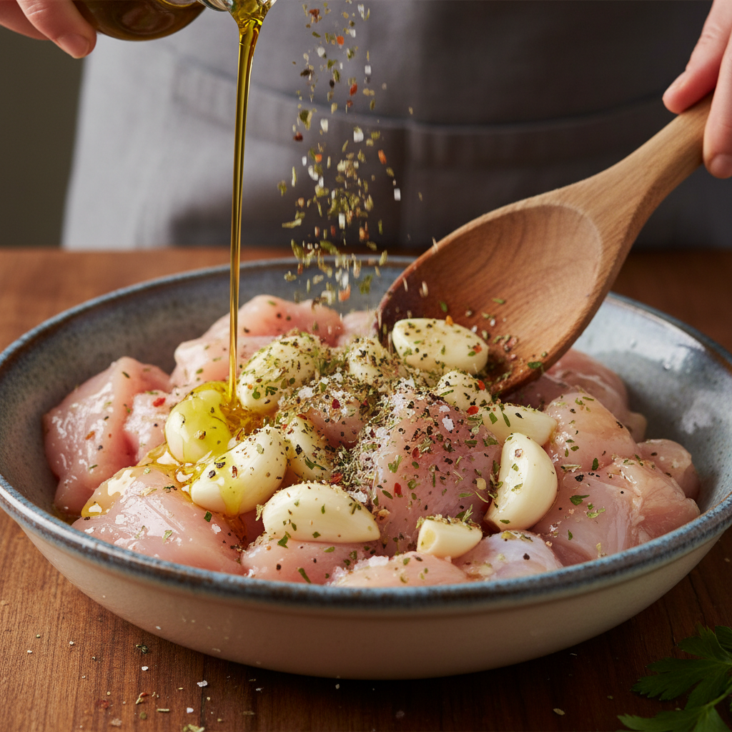Caramelizing garlic cloves in skillet